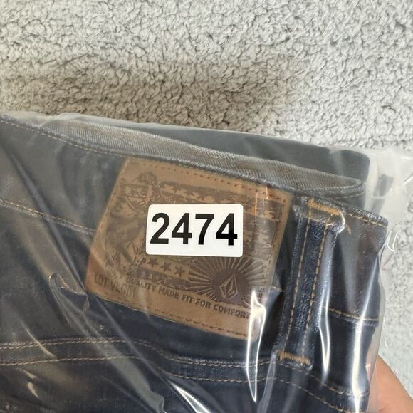 Volcom Jeans Men 29x27 Blue Vorta Slim Straight Denim‎ Mid Rise Casual Stretch - Picture 11 of 11